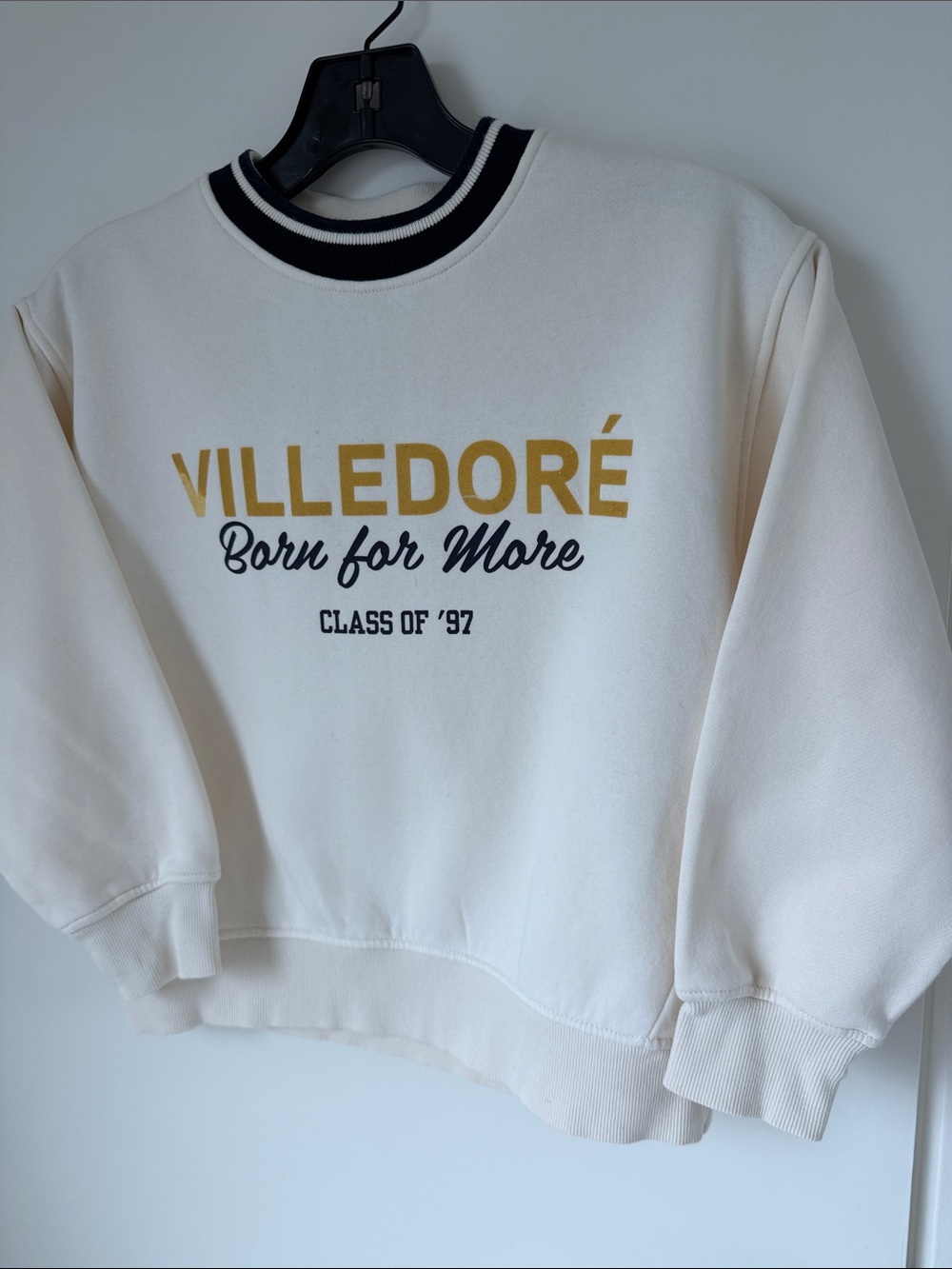 Zara kids Off-white sweatshirt long sleeves sweater top Size 7-8
